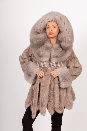 Cappotto pelliccia visone - , blu