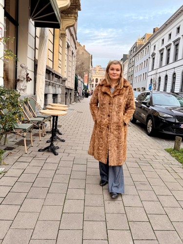 Cappotto lungo pelliccia